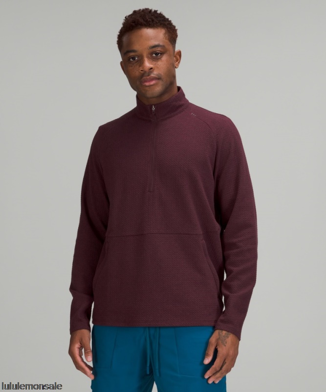 Lululemon Deutschland DELULU640 | Lululemon Deutschland Meliert Cassis At Ease Half Zip